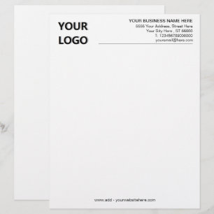 En-tête De Lettre Nom du logo de votre entreprise Code d'adresse
