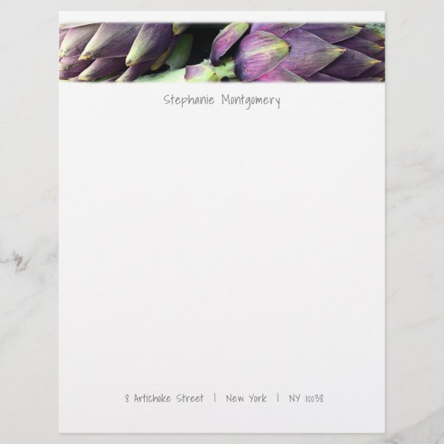 En-tête De Lettre Nourriture colorée moderne (Devant)