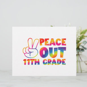 En-tête De Lettre Paix dehors Tie-Dye 11e année  11e année