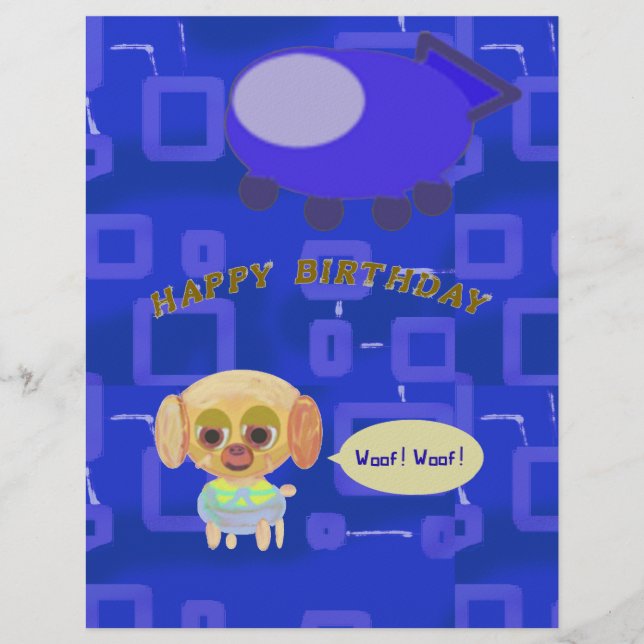 En-tête De Lettre Papeterie d'anniversaire (Devant)