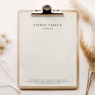 En-tête De Lettre Papeterie professionnelle d'entreprise EVERLY ivoi