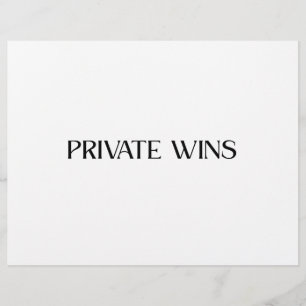 En-tête De Lettre Papier à Lettre Minimaliste Professionnel Private