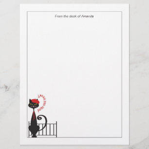En-tête De Lettre Papier à lettres pour chat
