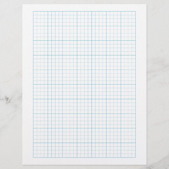 En-tête De Lettre Papier Graphique 1/4 Pouce (4 Carrés Par Pouce) -  (Devant)