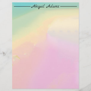 En-tête De Lettre Pastel Gradient