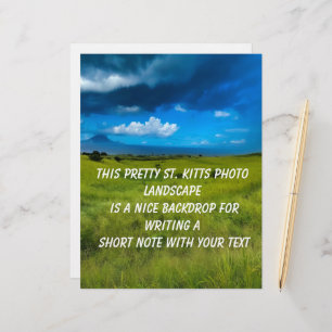 En-tête De Lettre Paysage rural de Saint-Kitts