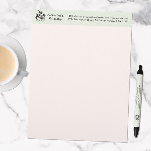 En-tête De Lettre Pépinière de la boutique de plantes Moderne Abstra