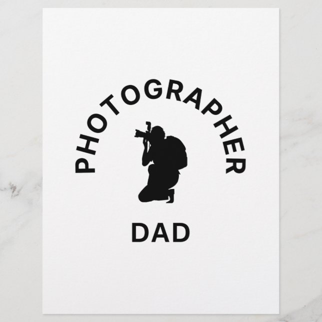 En-tête De Lettre Père photographe (Devant)