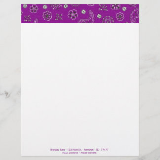 En-tête de lettre personnalisable Bandana
