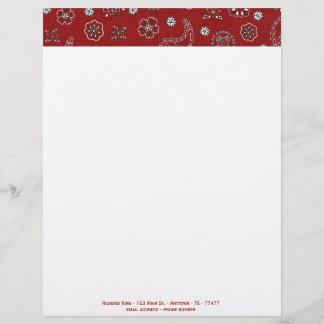 En-tête de lettre personnalisable de Bandana