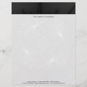 En-tête De Lettre Personnalisée 50 Nuances De Gris - Art Fractal