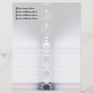 En-tête De Lettre Personnalisée Chaîne Violette
