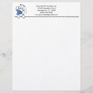 En-tête De Lettre Personnalisée Dog Bones Bone Appetit! Aliments pour animaux de c