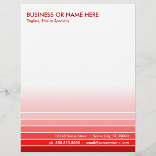 En-tête De Lettre Personnalisée échantillon rouge