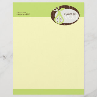 En-tête De Lettre Personnalisée Pear For You Lethead