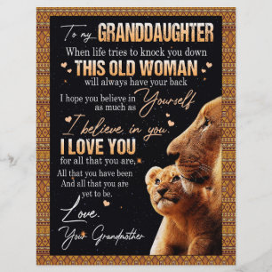 En-tête De Lettre Petites-filles amantes Lettre à ma petite-fille