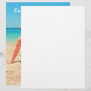 En-tête De Lettre Photo et texte personnalisés - Votre propre design