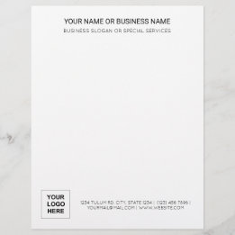 En-tête De Lettre Professionnel de base Élégant Simple Office modern