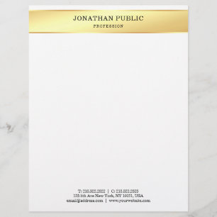 En-tête De Lettre Professionnel minimaliste élégant blanc de
