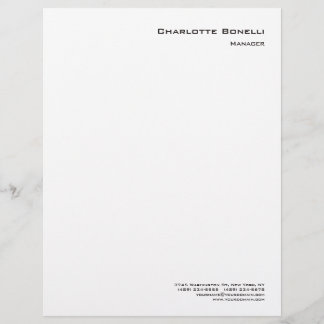 En-tête De Lettre Professionnel moderne minimaliste Plain