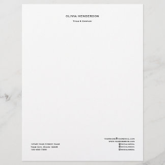 En-tête De Lettre Professionnel personnalisé