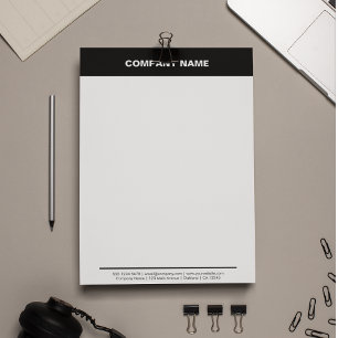 En-tête De Lettre Promo d'entreprise professionnelle