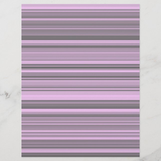 En-tête De Lettre Rayures Gris Violet (Devant)