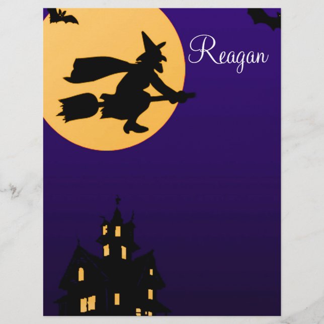 En-tête de lettre Reagan Halloween (Devant)