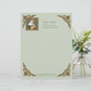 En-tête De Lettre Sainte Catherine de Sienne (BK 19) (Style 2, feuil