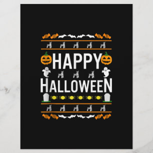 En-tête De Lettre Schnauzer miniature Halloween lazy déguisement lai