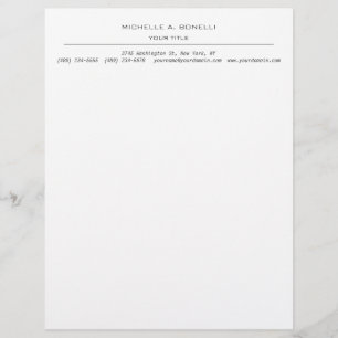 En-tête De Lettre Simple minimaliste moderne professionnel