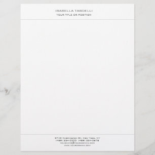 En-tête De Lettre Simple minimaliste simple moderne professionnel