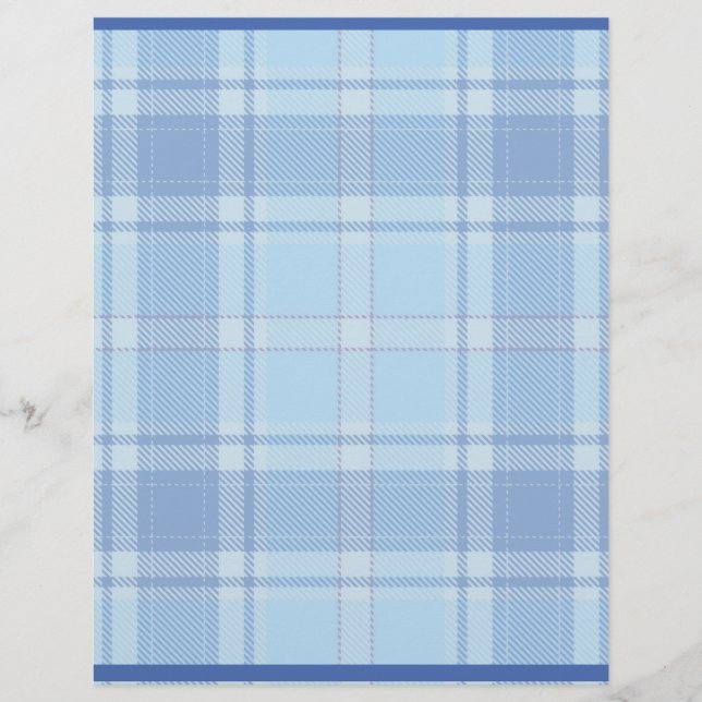 En-tête De Lettre Simple Style Chake Rustique Bleu  (Devant)