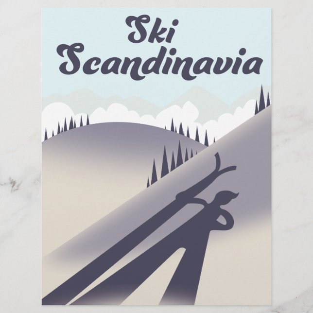En-tête De Lettre Ski Scandinavie (Devant)