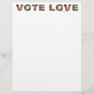 En-tête De Lettre SlipperyJoe vote amour égalité fourrure de couleur
