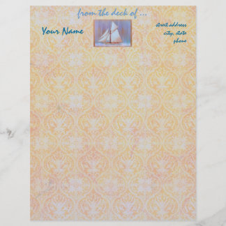 En-tête de lettre sombre de voiles