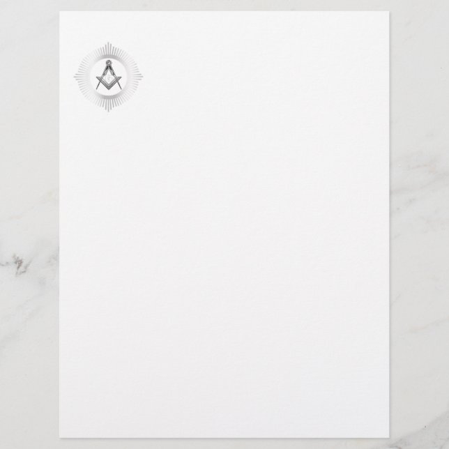 En-tête De Lettre symbole de la franc-maçonnerie (Devant)