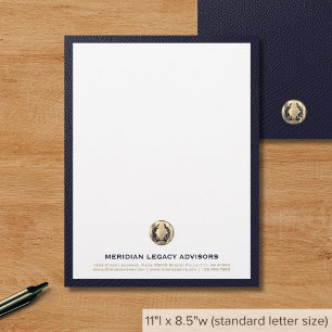 En-tête De Lettre Tête-lettre de la Marine Gold Crest
