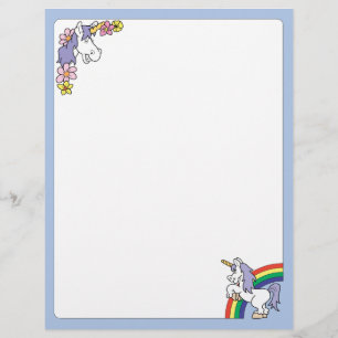 En-tête de lettre Unicorn Imaginaire