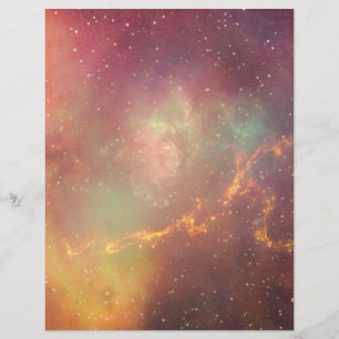 En-tête De Lettre Univers de cosmos de manière laiteuse de galaxie