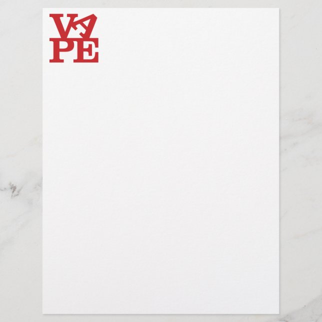 En-tête de lettre Vape Lettres (Devant)