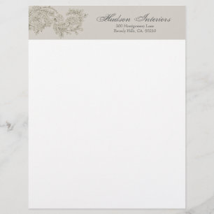 En-tête de lettre vintage inspirée