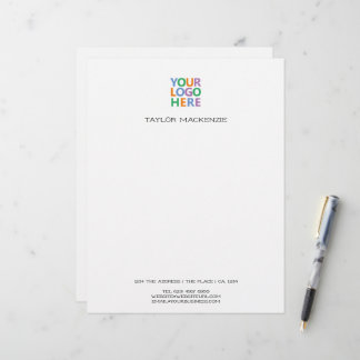 En-tête De Lettre Votre logo personnalisé pour entreprise
