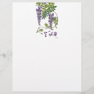En-tête de lettre Wisteria Art Nouveau