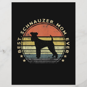 En-tête De Lettre Womens Best Schnauzer Mama Ever Dog Lover Toxits