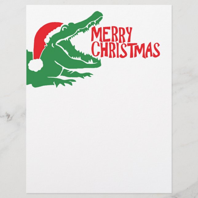 En-tête de Noël de l'alligator (Devant)