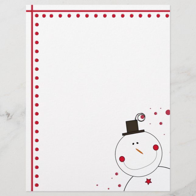 En-tête de Noël Snowman (Devant)