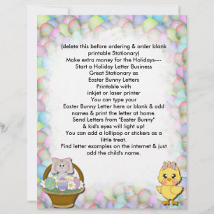 En-Tête De Pâques De La Lettre Bunny De Pâques Biz