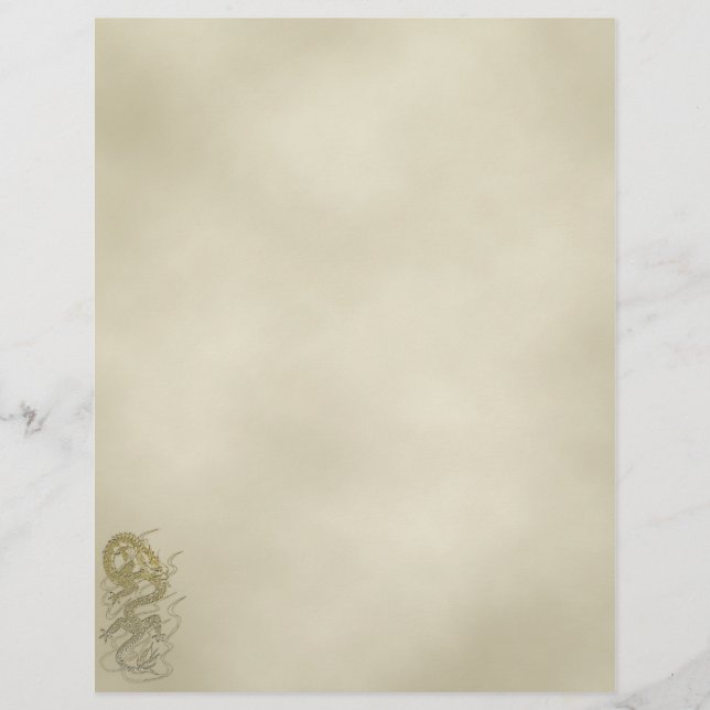 En-tête dragon d'Asie vintage (Devant)