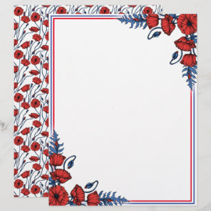 En-tête du bouquet de pavot